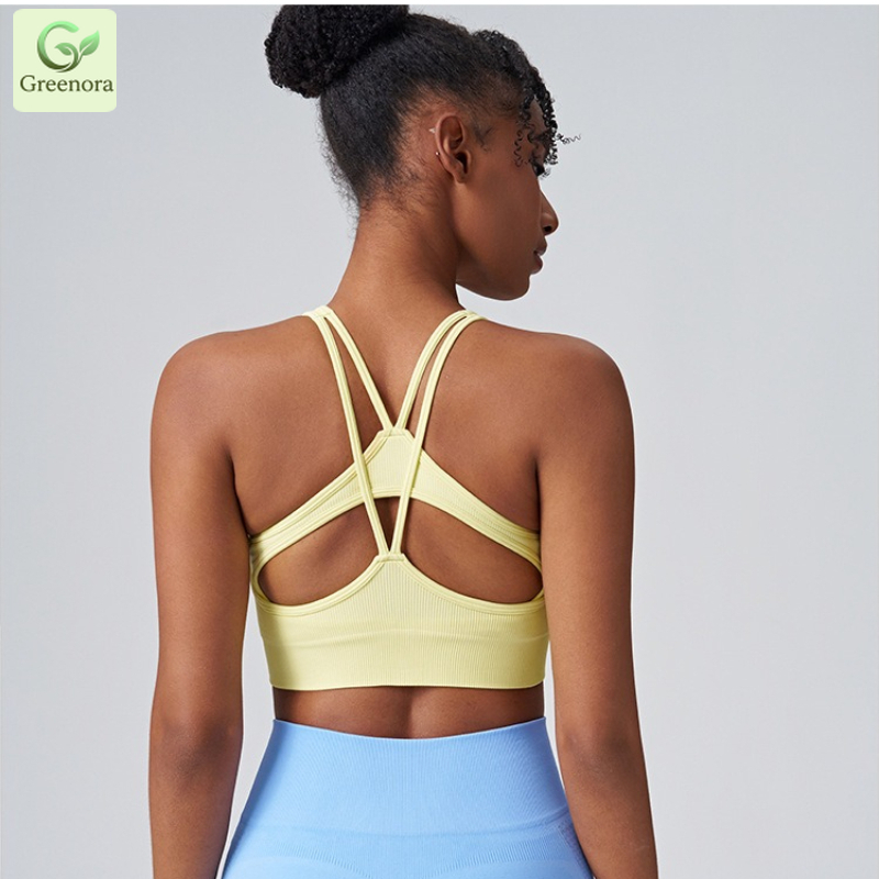 Greenora Seamless Ribbed Sport - Seamless Ribbed Workout Tank Top ulasan dan harga